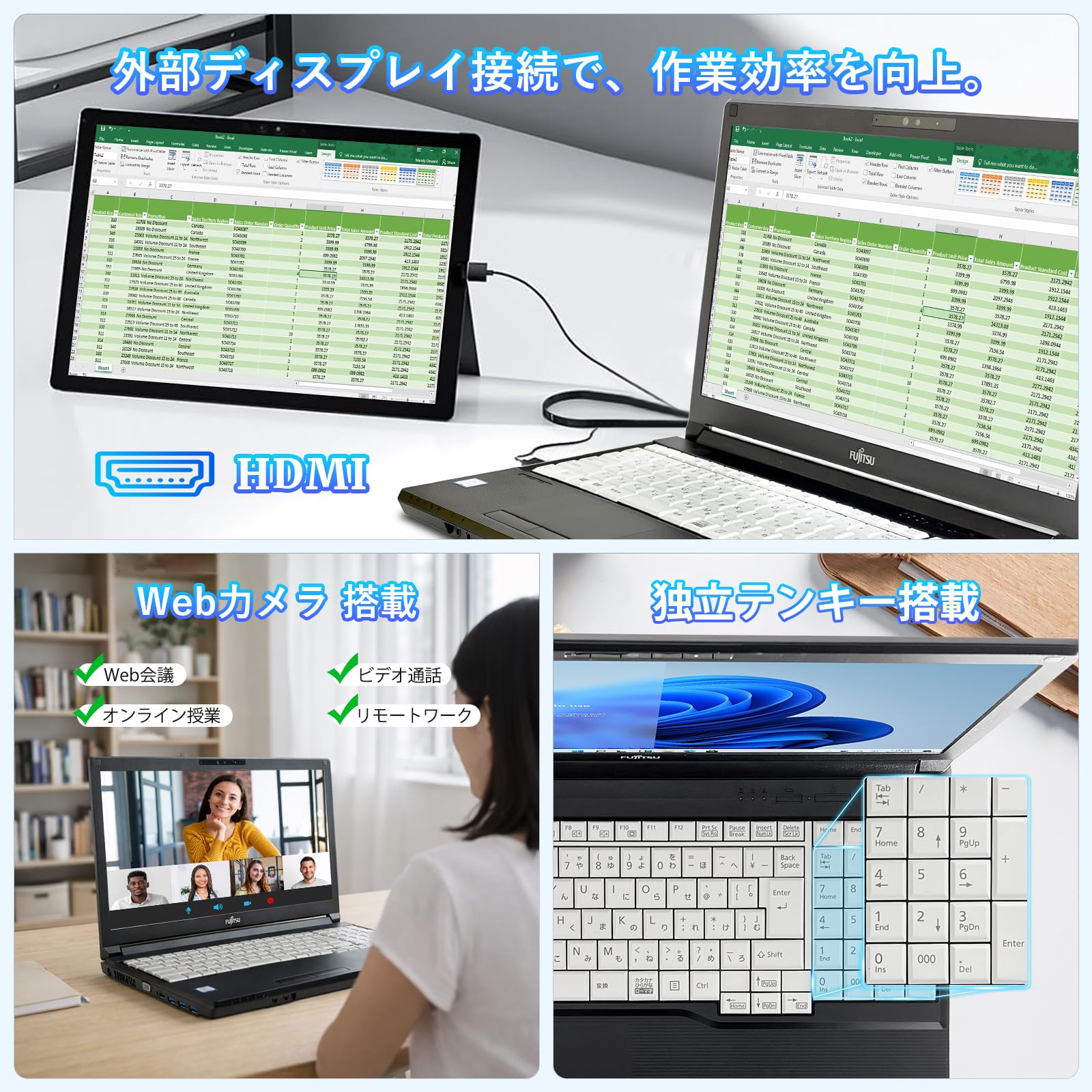 Amazon.co.jp: 【整備済み品】中古 ノートパソコン富士通 A579/ 15.6型
